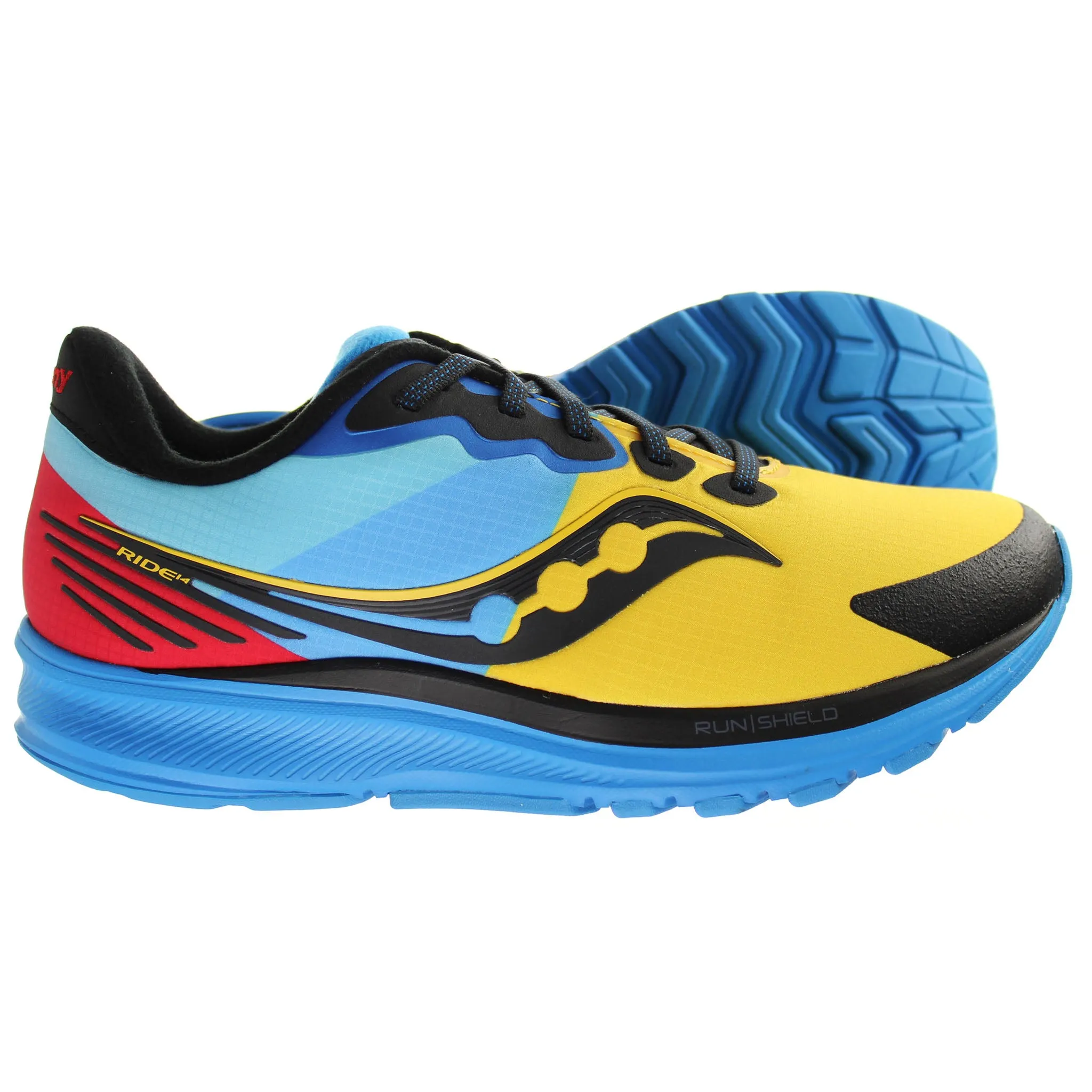 Saucony Ride 14 Runshield Womens Multicolour Running Shoes