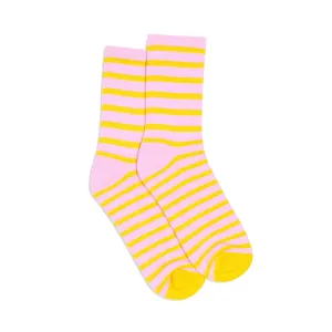 Socks 2 Pack - Pink Lemonade Stripes