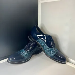 Stacy Baldwin Patent Hornback Dark Blue 153233
