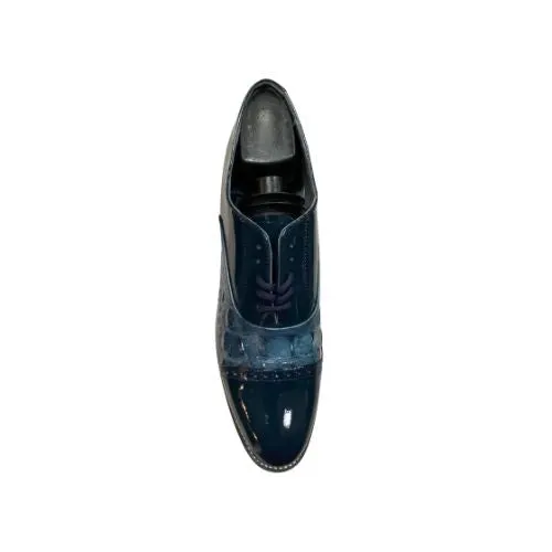 Stacy Baldwin Patent Hornback Dark Blue 153233
