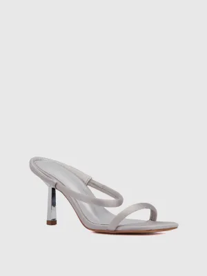 Strappy Satin Heel