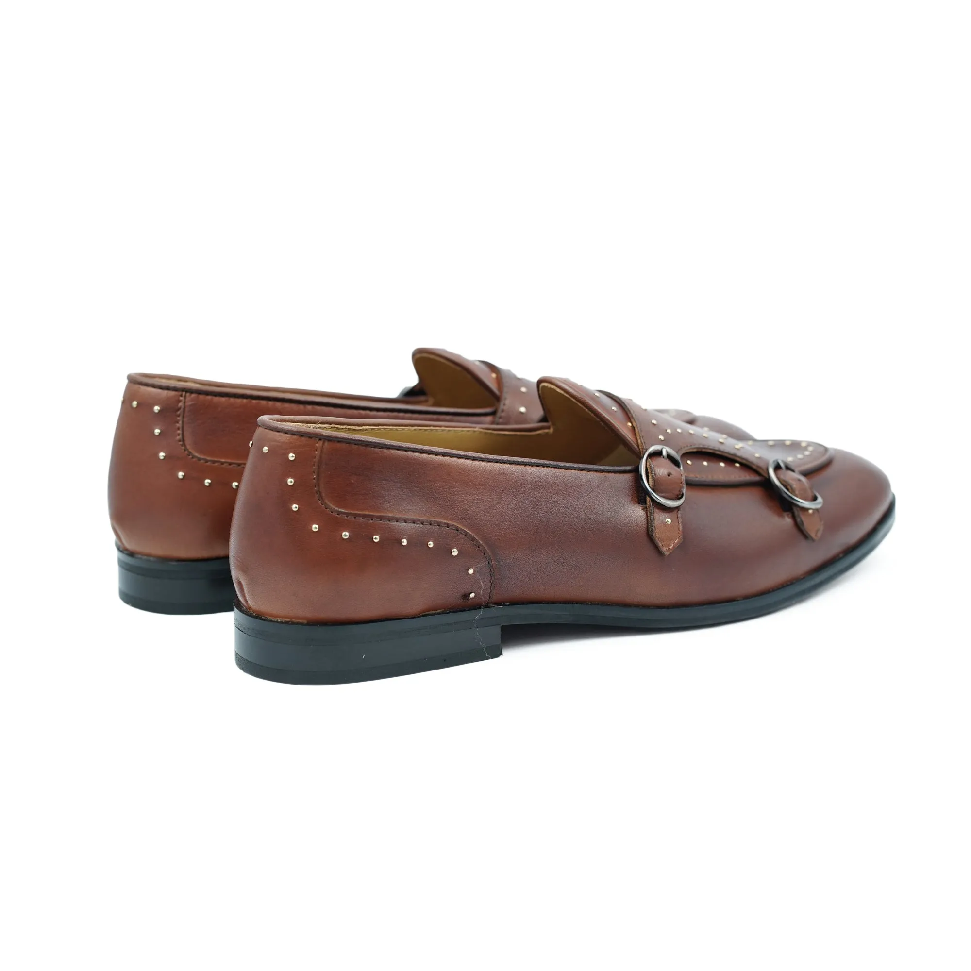 Studded Belgian Monk Straps