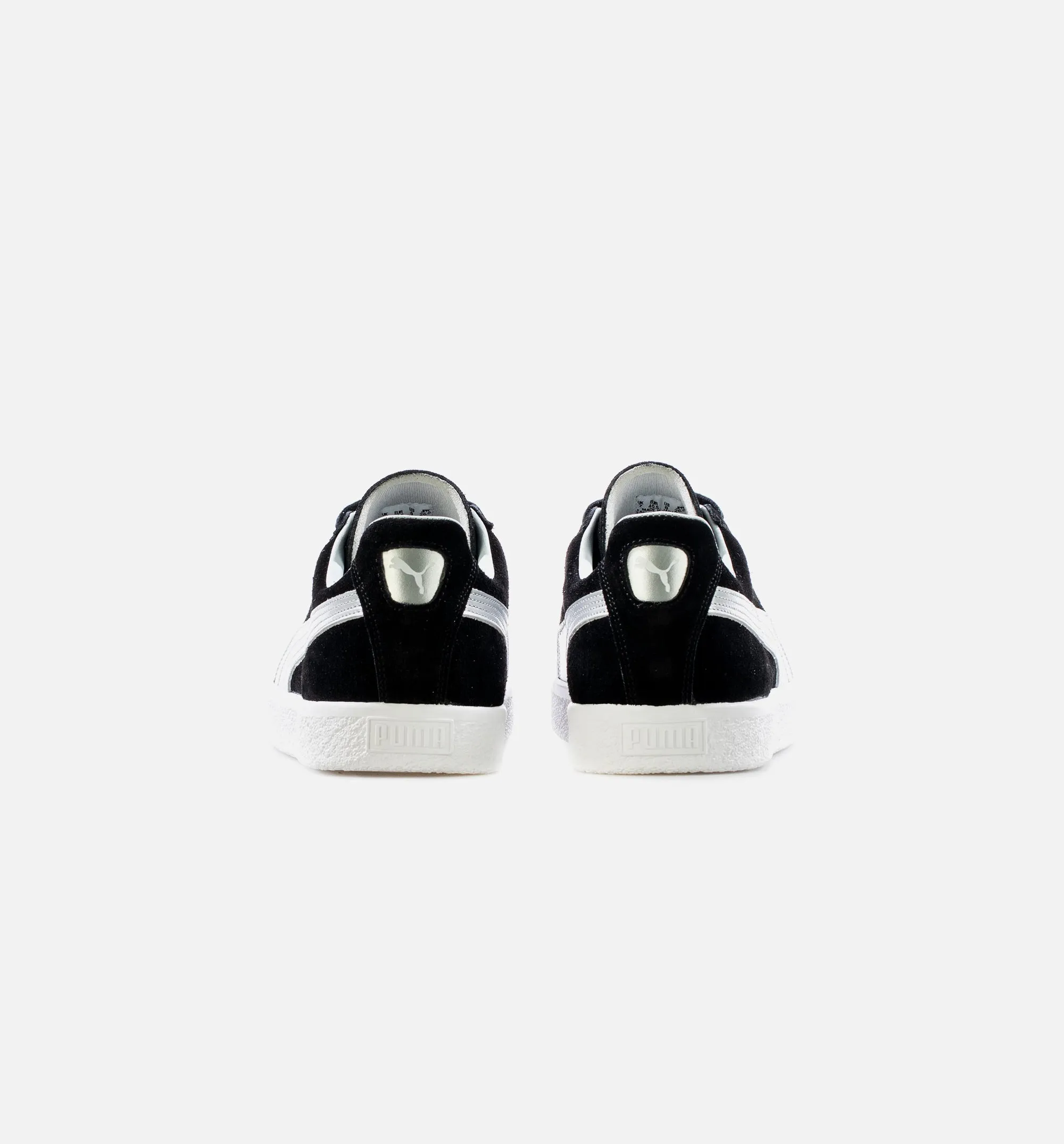 Suede Vintage Made In Japan Black Silver Mens Lifestyle Shoe - Black Silver