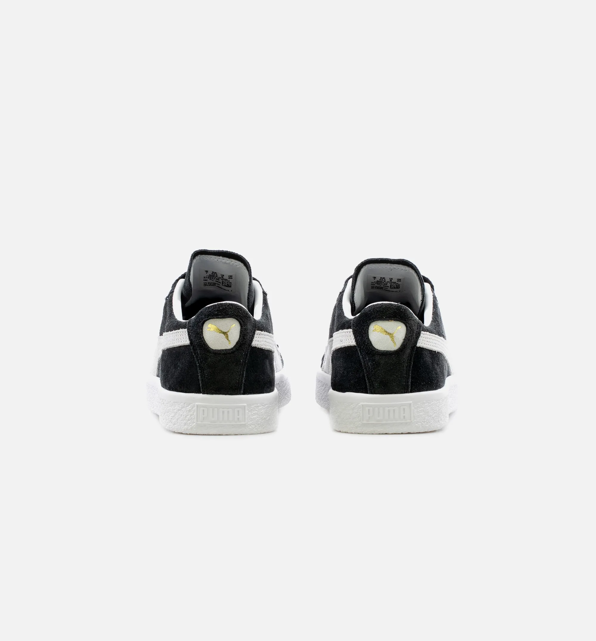 Suede VTG Mens Lifestyle Shoe - Black/White