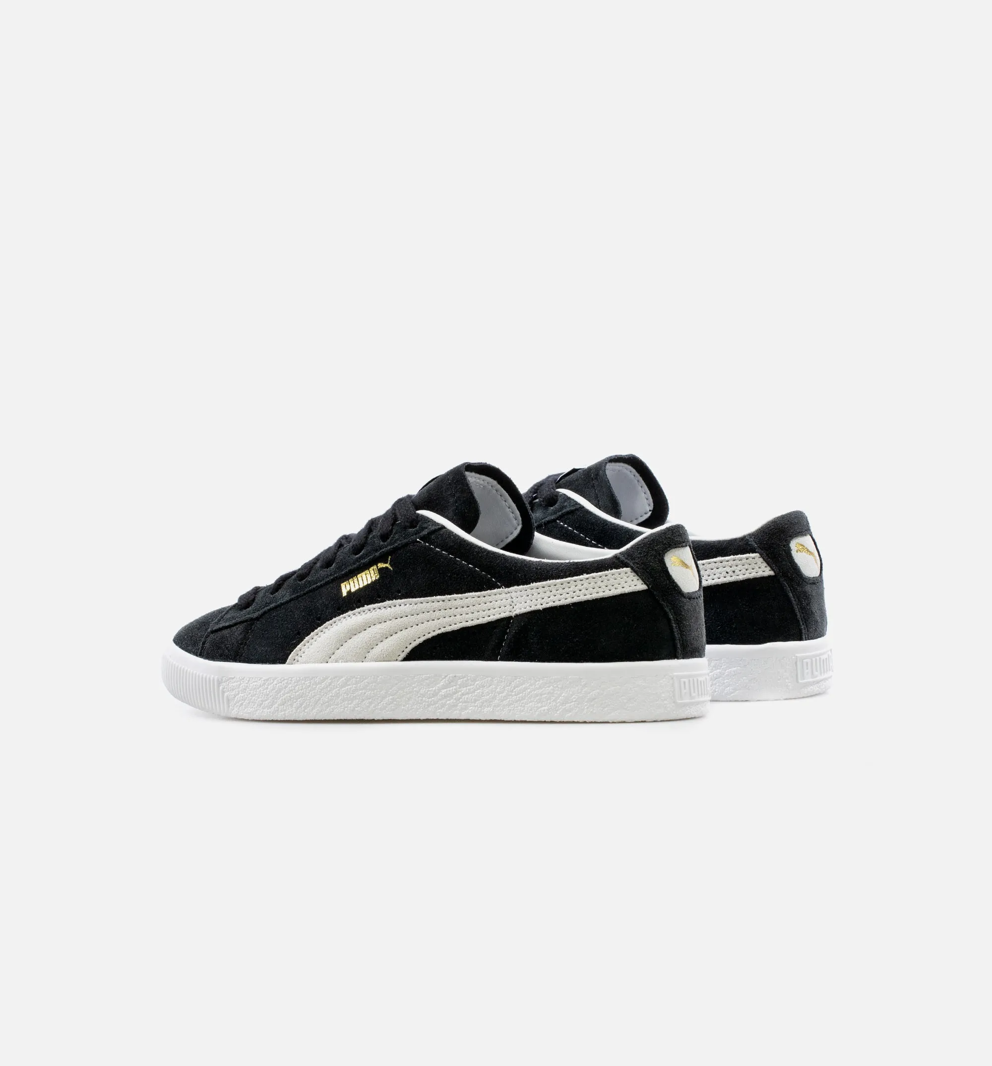 Suede VTG Mens Lifestyle Shoe - Black/White