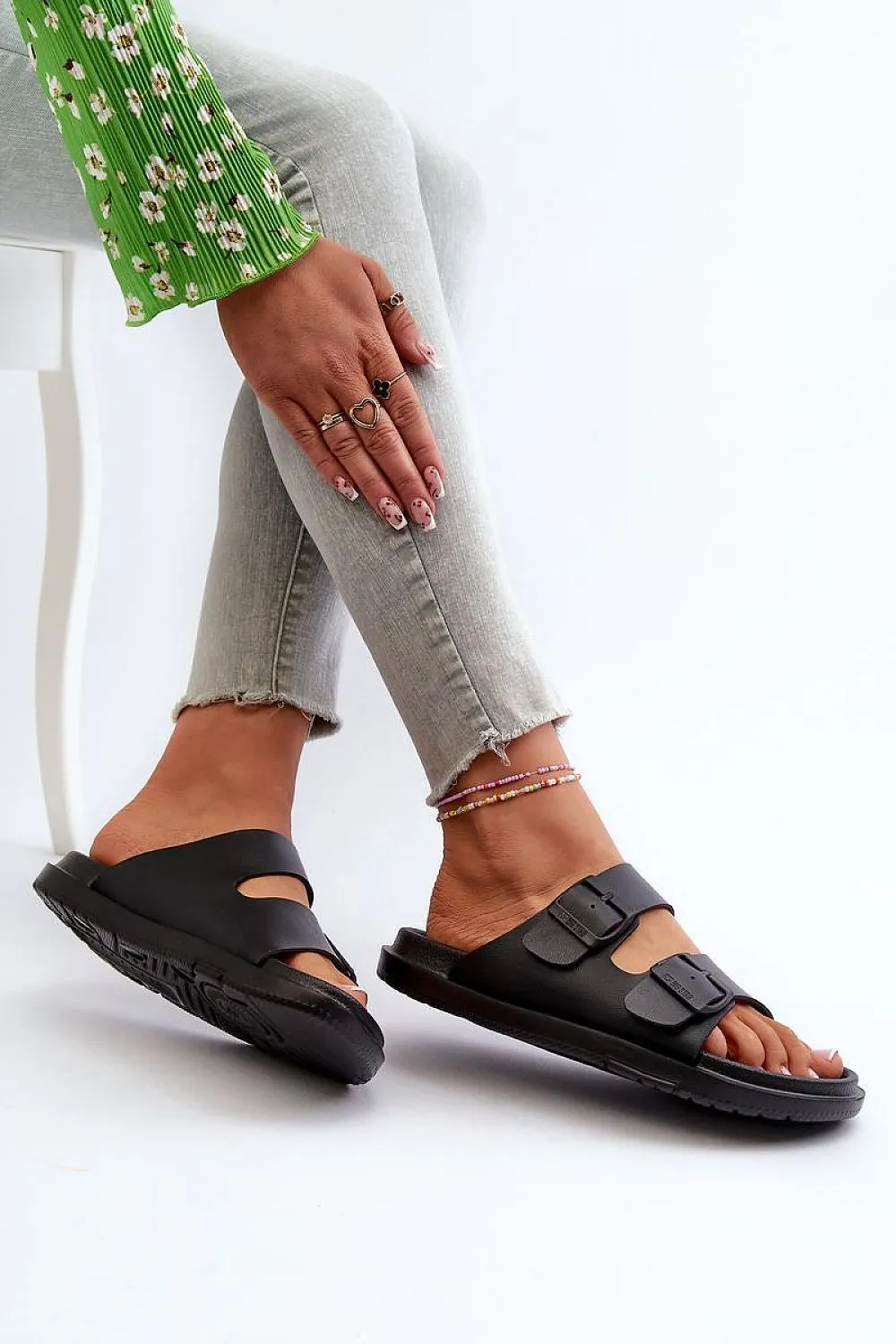 TEEK - Double Buckle Strap Foam Sandals