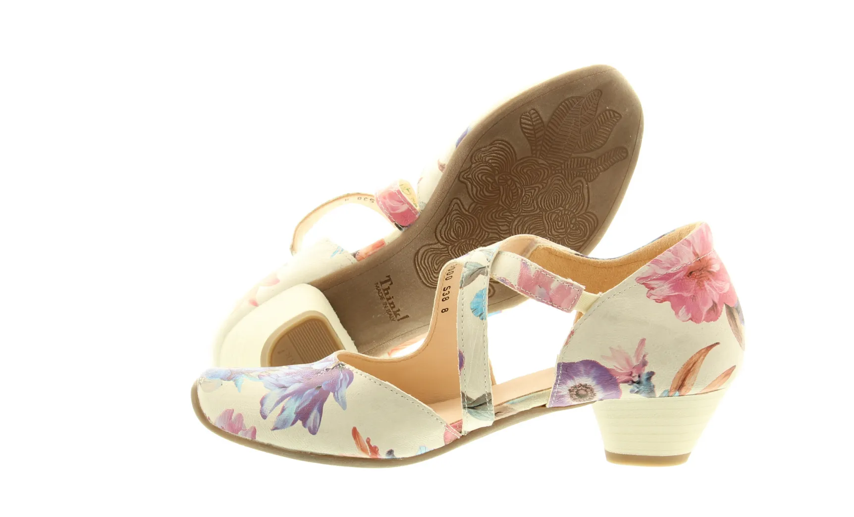 Think! "Aida" Ivory Floral - Pump