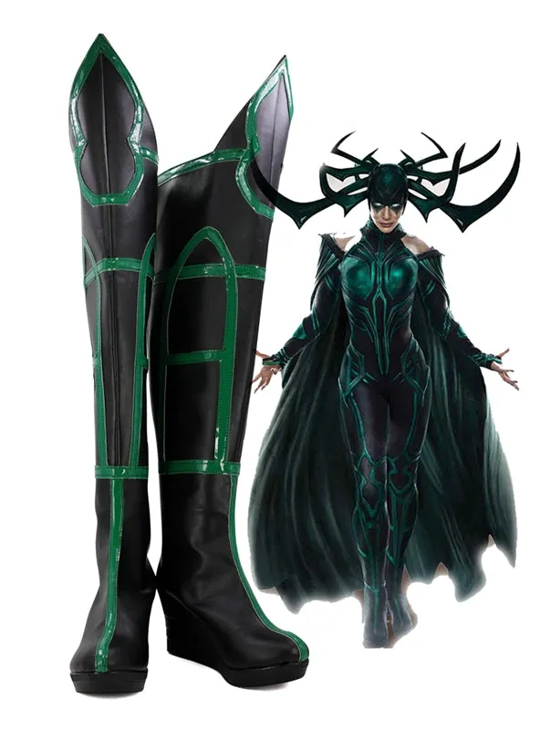 Thor: Ragnarök Hela Cosplay Shoes Boots Custom Made for Adult Men and Women
