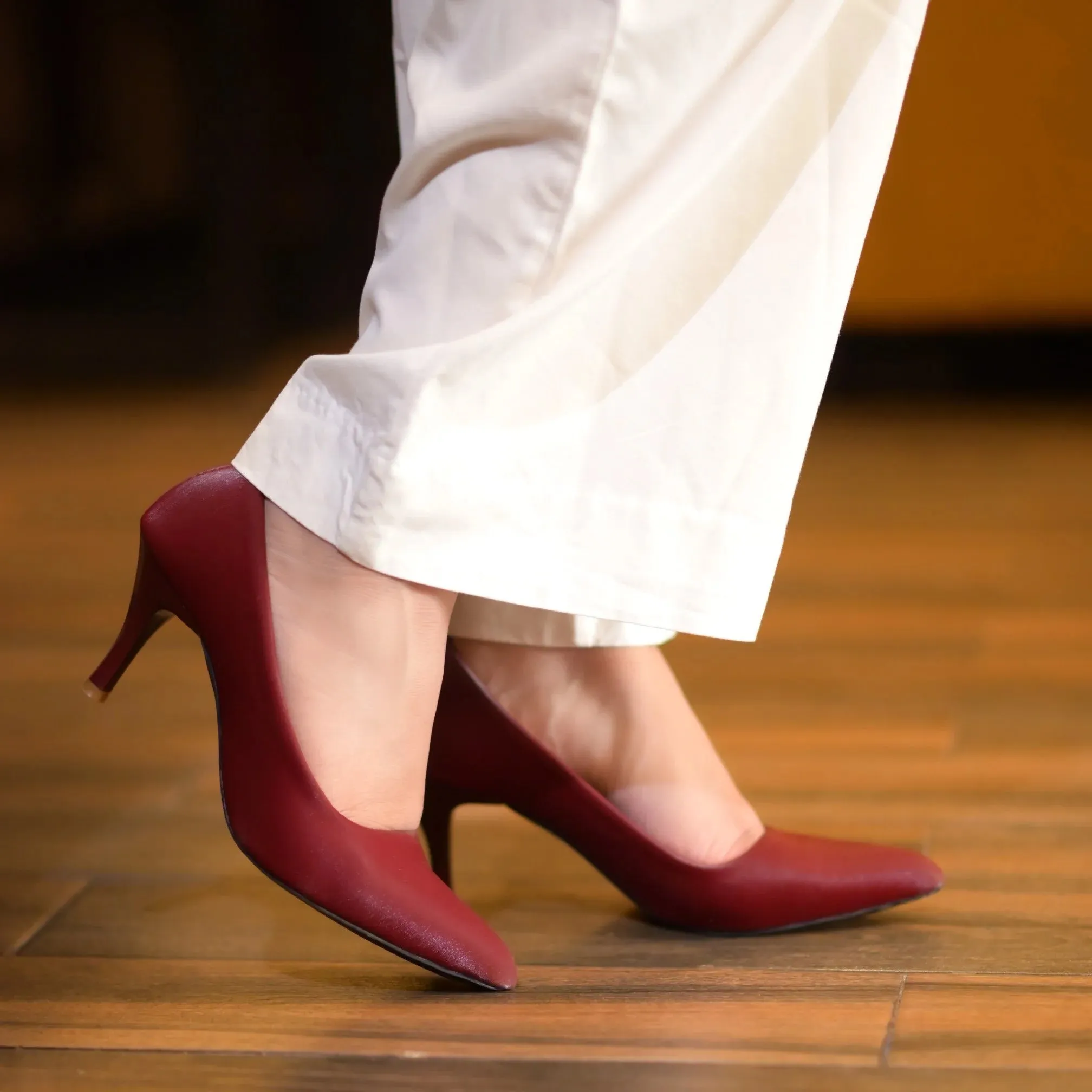 Torres Maroon women stiletto heels