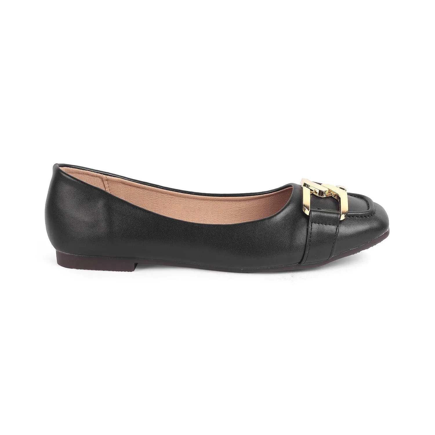 Tresmode Pici Black Women's Dress Ballerinas