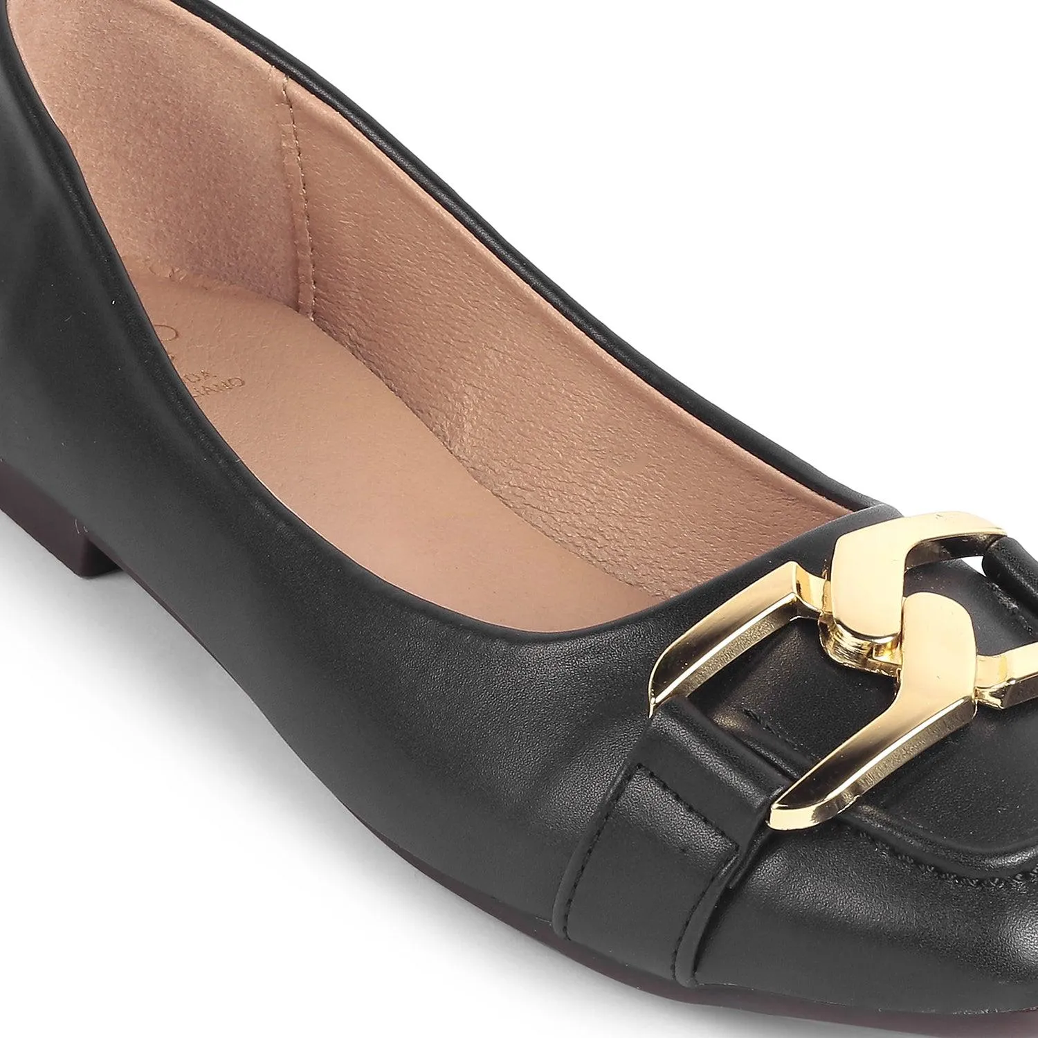 Tresmode Pici Black Women's Dress Ballerinas