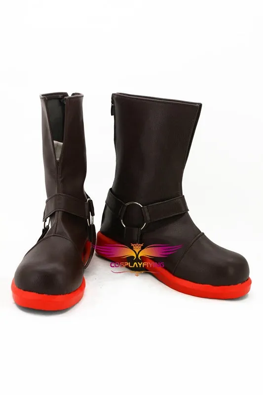 TV Anime Fullmetal Alchemist Edward Elric Cosplay Shoes Boots Custom Made for Adult Men and Women Halloween Carnival