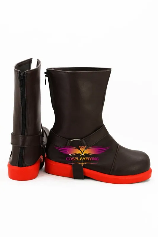 TV Anime Fullmetal Alchemist Edward Elric Cosplay Shoes Boots Custom Made for Adult Men and Women Halloween Carnival