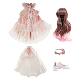 UCanaan BJD Dolls Clothes Set of 1/3 BJD Dolls Wigs Shoes Socks Accessories Full Set for 24inch 60cm BJD Dolls-Felicia