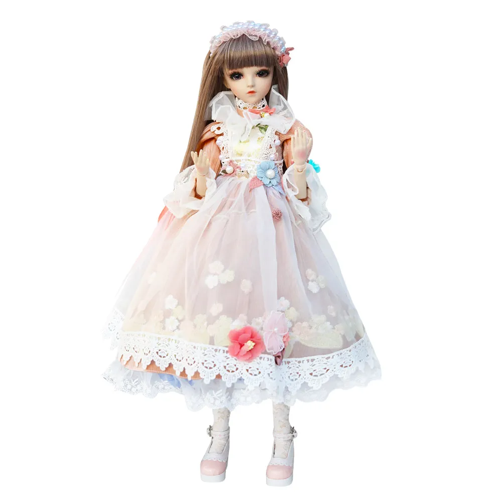 UCanaan BJD Dolls Clothes Set of 1/3 BJD Dolls Wigs Shoes Socks Accessories Full Set for 24inch 60cm BJD Dolls-Lilei