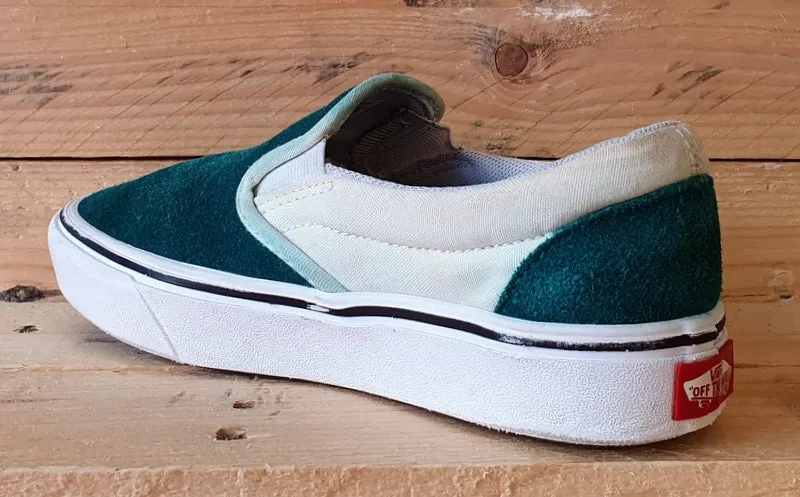 Vans Off The Wall Low Suede Trainers UK3/US5.5/EU35 500664 Green/Teal/White