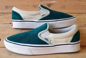Vans Off The Wall Low Suede Trainers UK3/US5.5/EU35 500664 Green/Teal/White