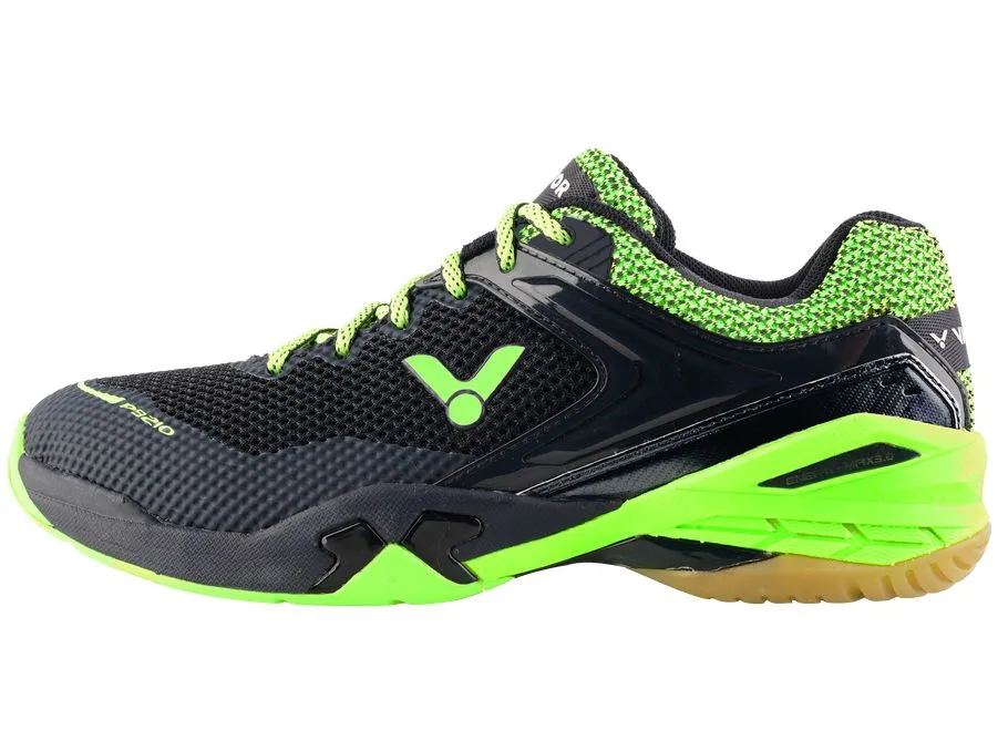 Victor [P9210 CG Black/Green] Wide Court Shoes