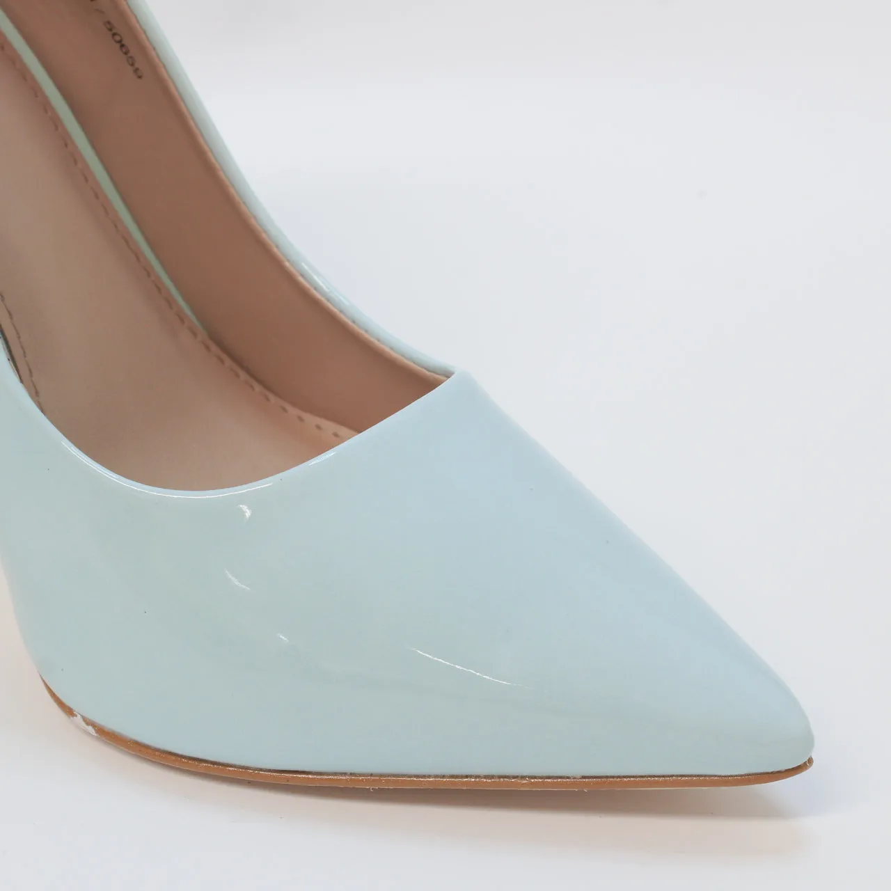 Womens Office Harlem Point Court Shoe Blue Ombre Patent Leather