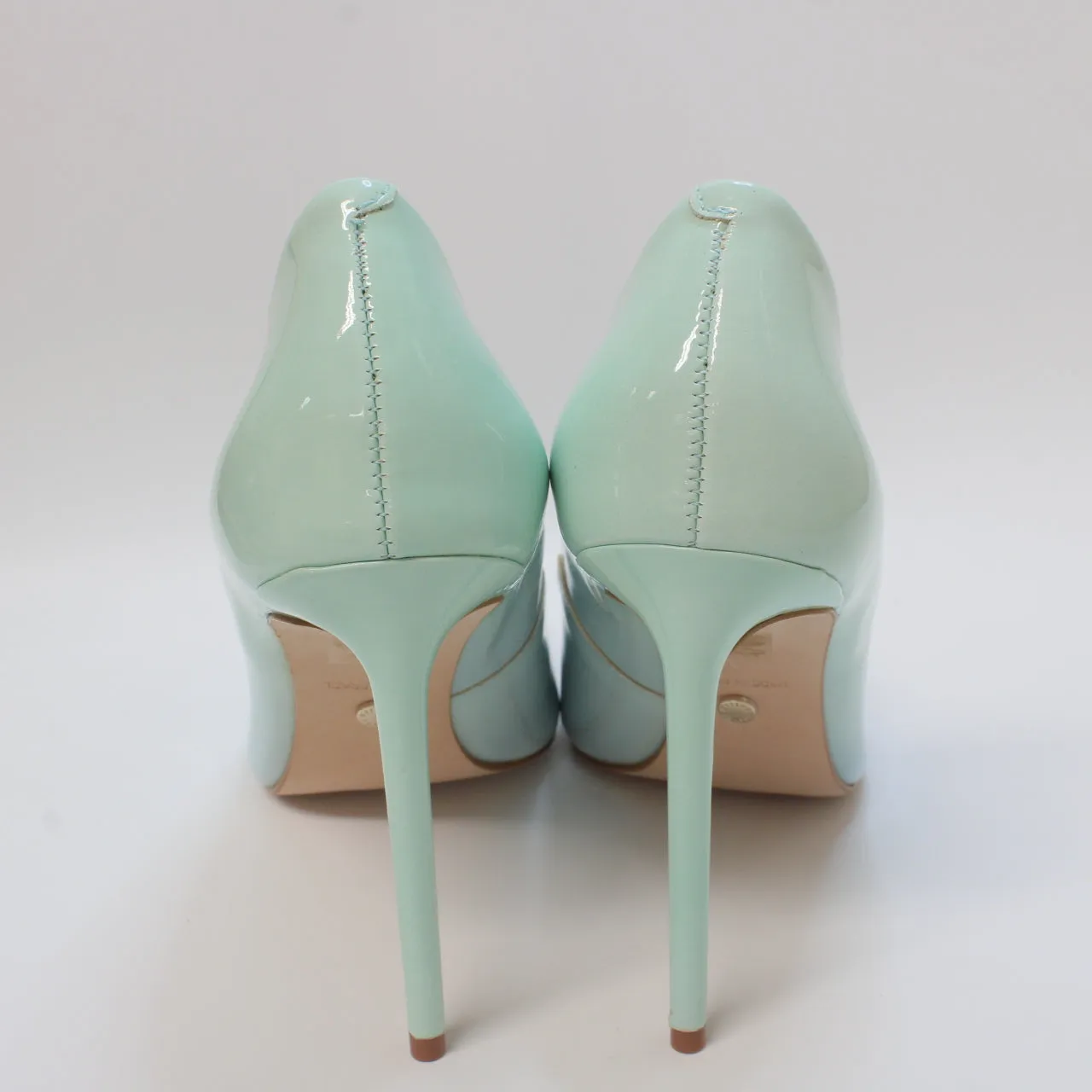 Womens Office Harlem Point Court Shoe Blue Ombre Patent Leather
