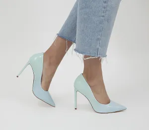 Womens Office Harlem Point Court Shoe Blue Ombre Patent Leather