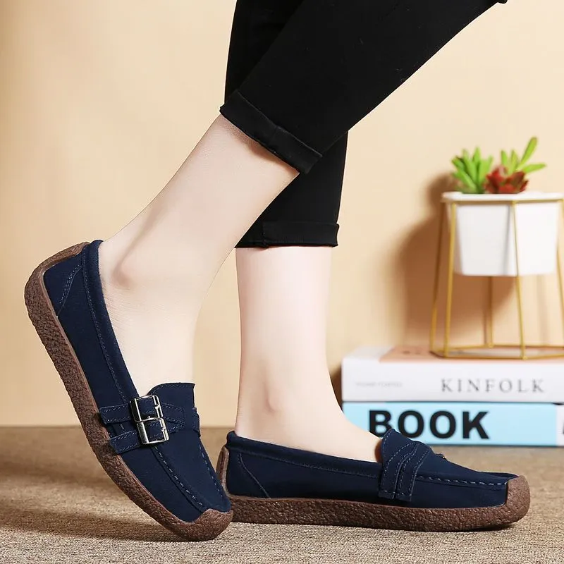 Women's Shoes Flat Slip On Large Size Shoes