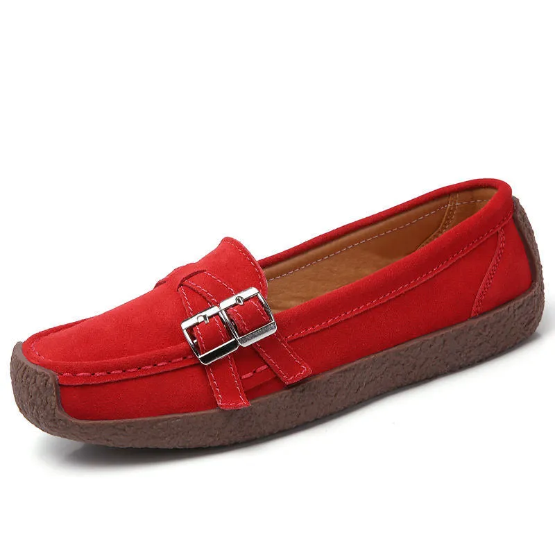 Women's Shoes Flat Slip On Large Size Shoes