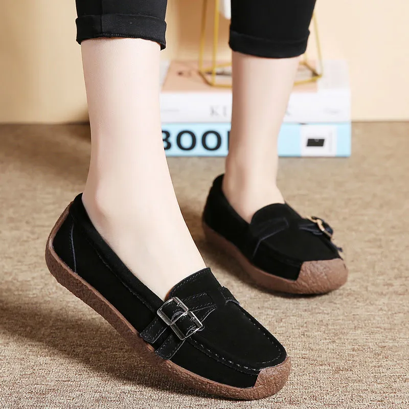 Women's Shoes Flat Slip On Large Size Shoes