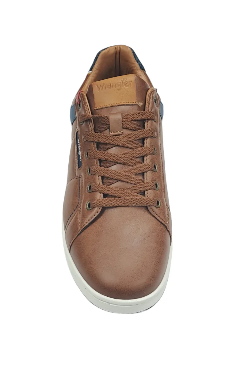 Wrangler Kit Men Low Casual Trainer - Tortoise Shell