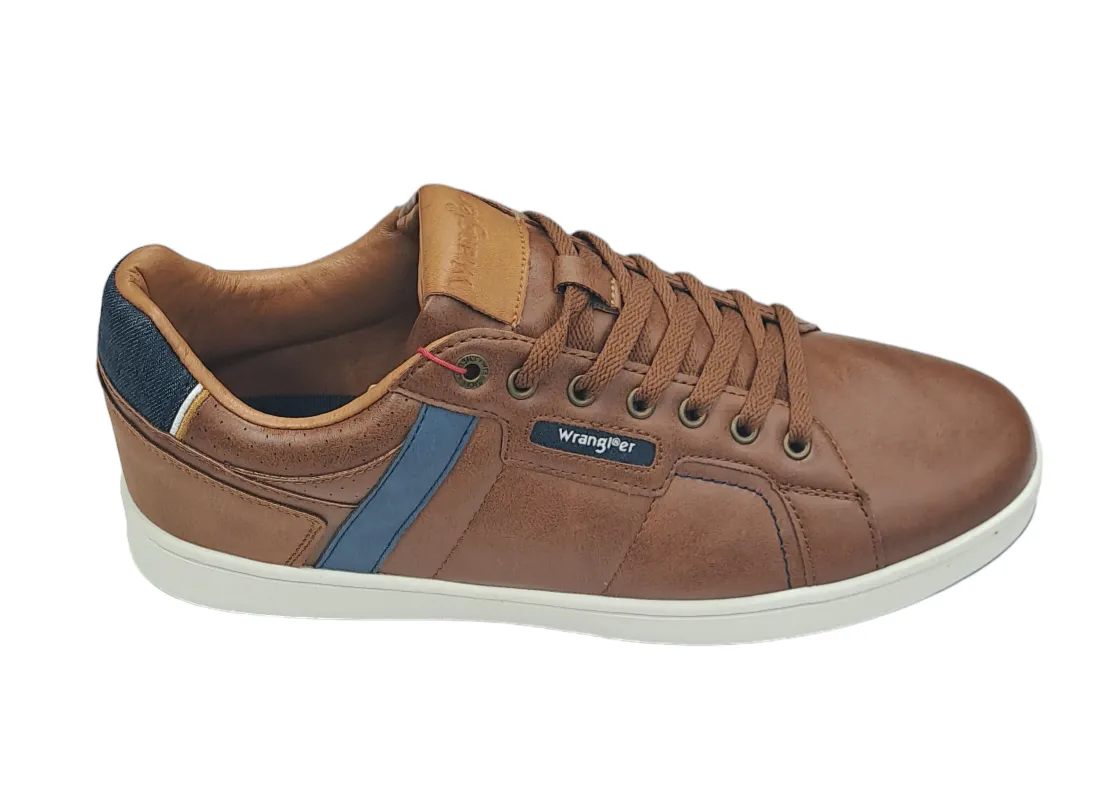 Wrangler Kit Men Low Casual Trainer - Tortoise Shell