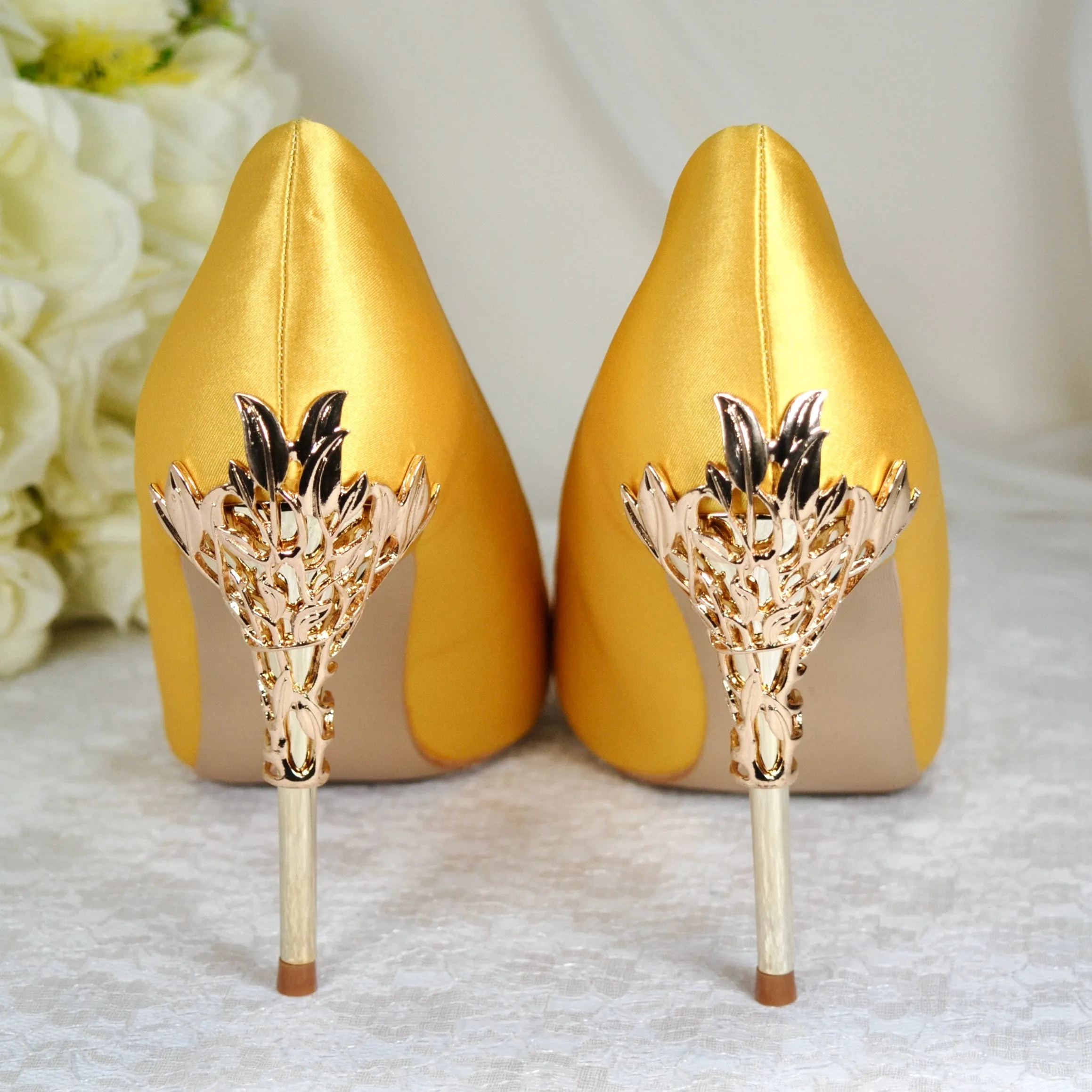 Yellow Bridal Shoes