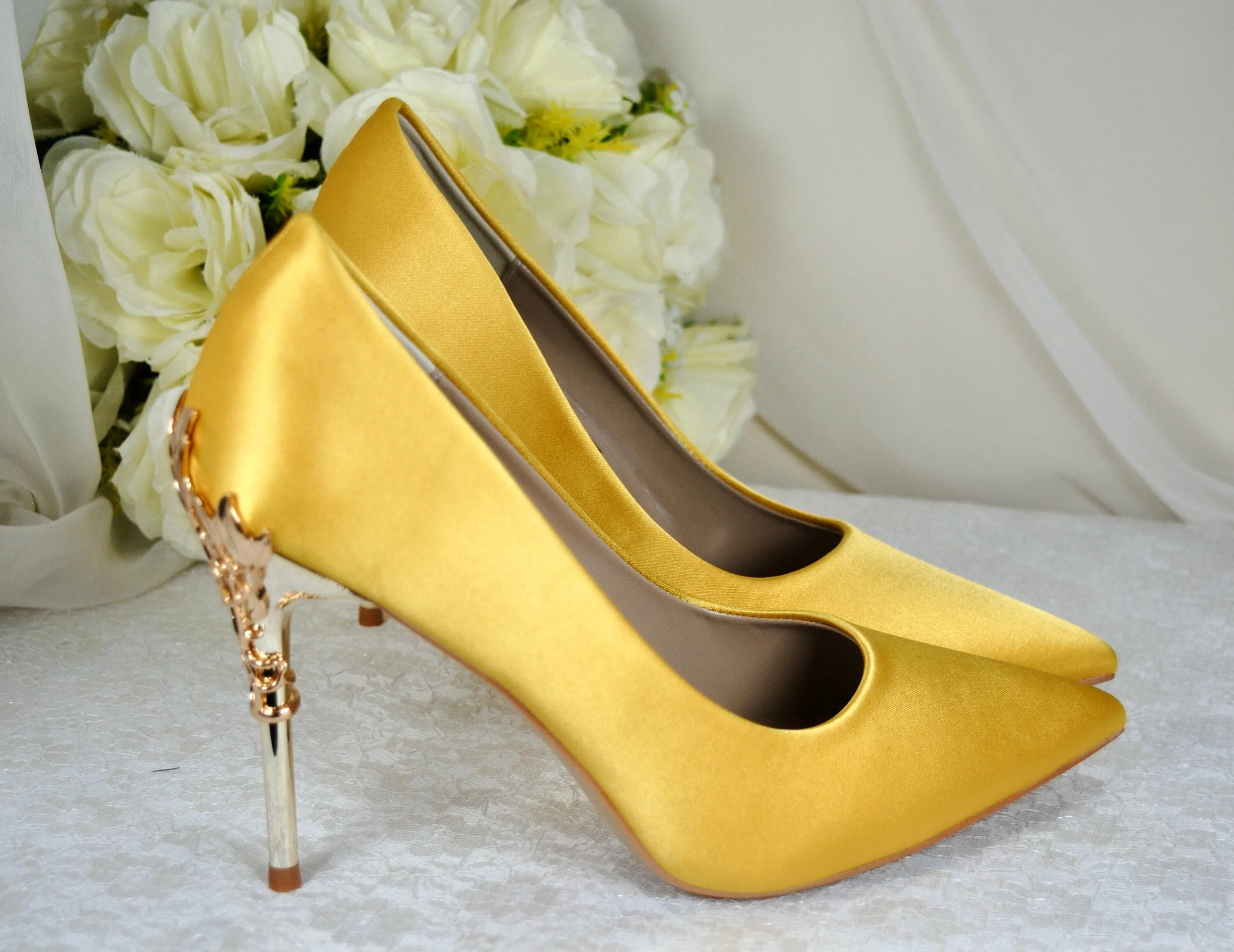 Yellow Bridal Shoes