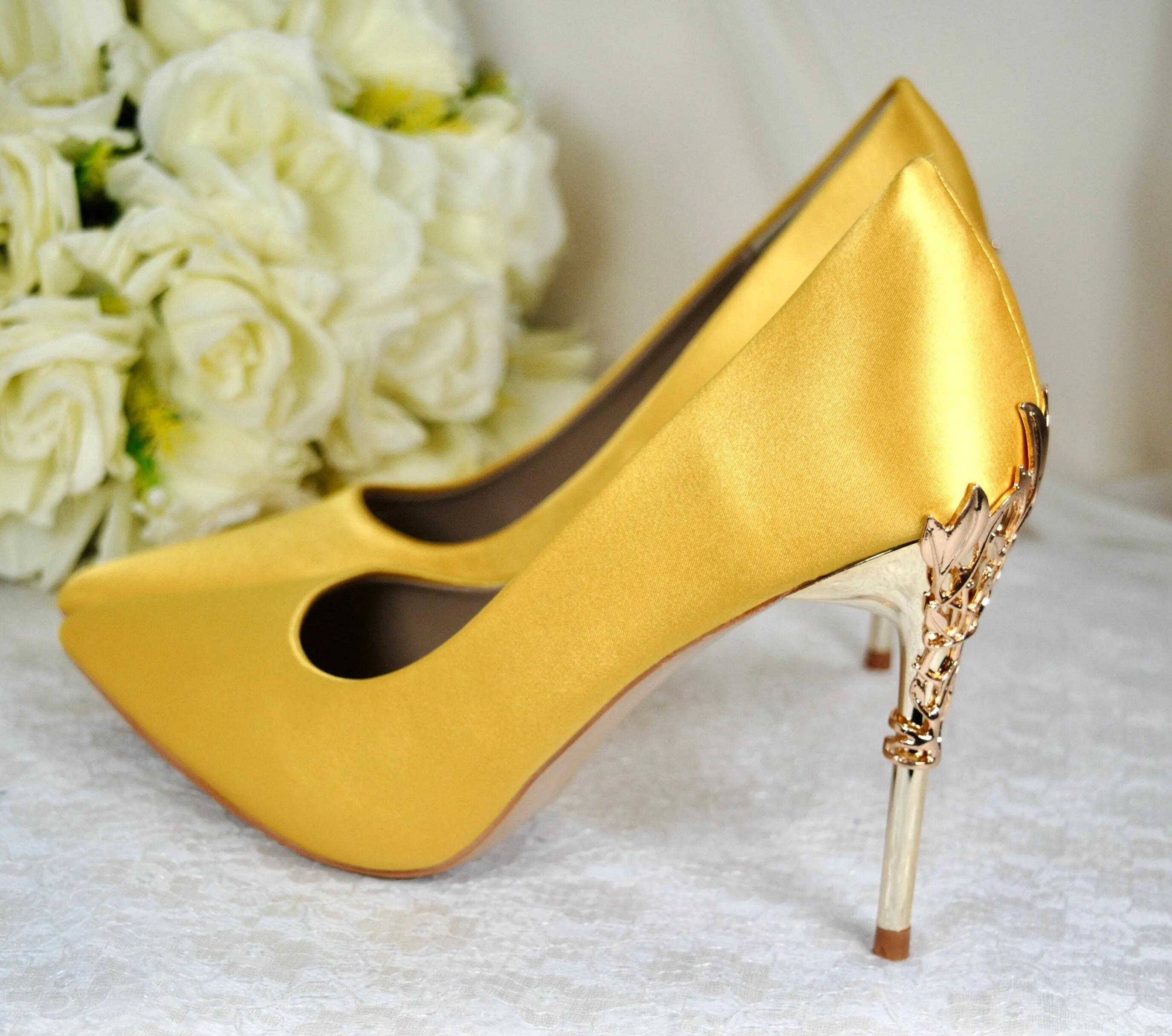 Yellow Bridal Shoes
