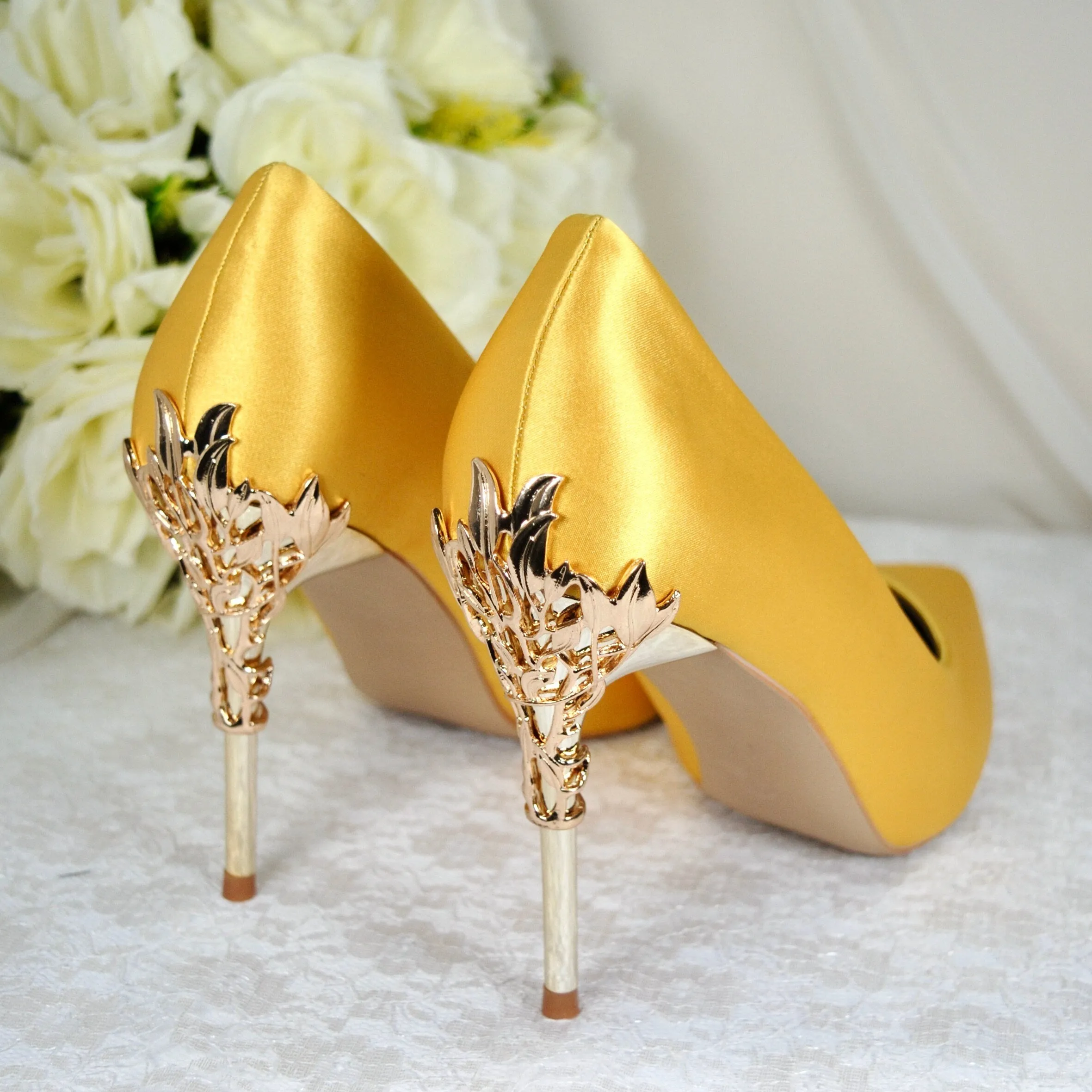 Yellow Bridal Shoes